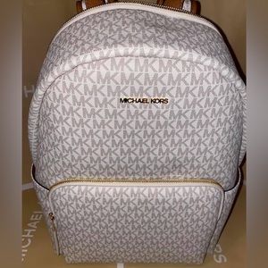 Michael Kors vanilla large backpack, new!